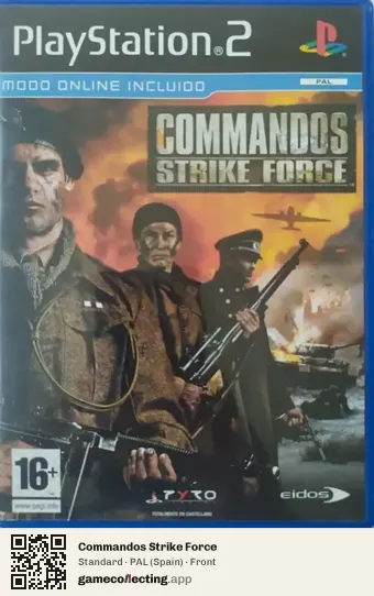 Commandos Strike Force PlayStation 2, Spain box front