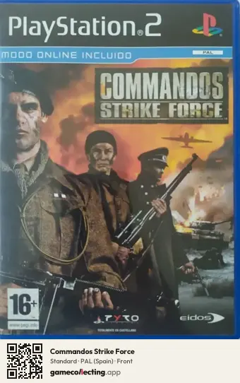 Commandos Strike Force PlayStation 2, Spain box front