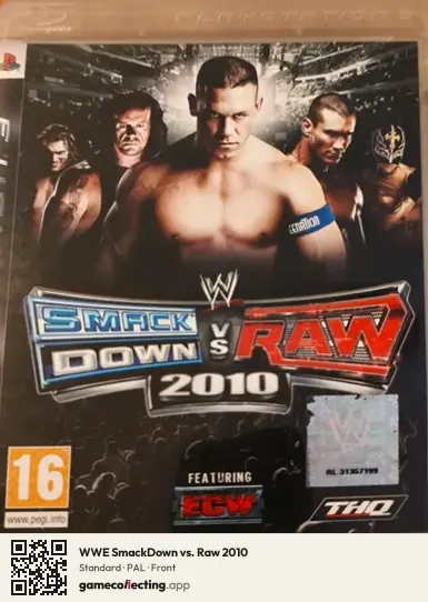 WWE SmackDown vs. Raw 2010 PlayStation 3, PAL box front
