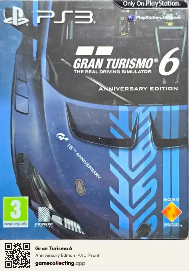 Gran Turismo 6 PlayStation 3, PAL box front