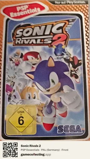 Sonic Rivals 2 PlayStation Portable, Germany box front