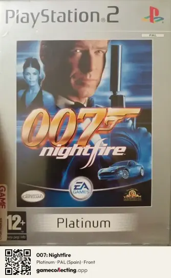 007: Nightfire PlayStation 2, Spain box front