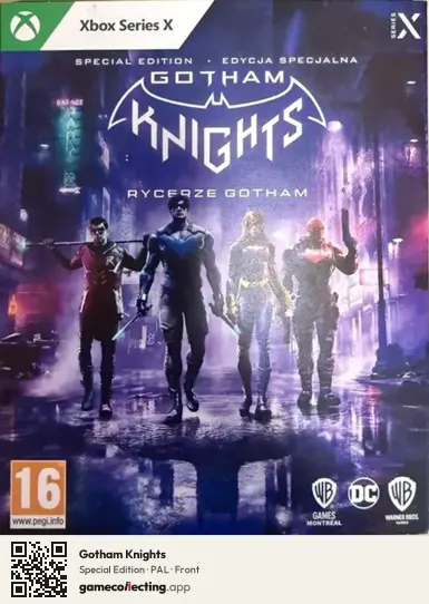 Gotham Knights Xbox Series X, PAL box front