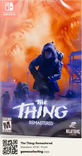 The Thing: Remastered Nintendo Switch, NTSC box front