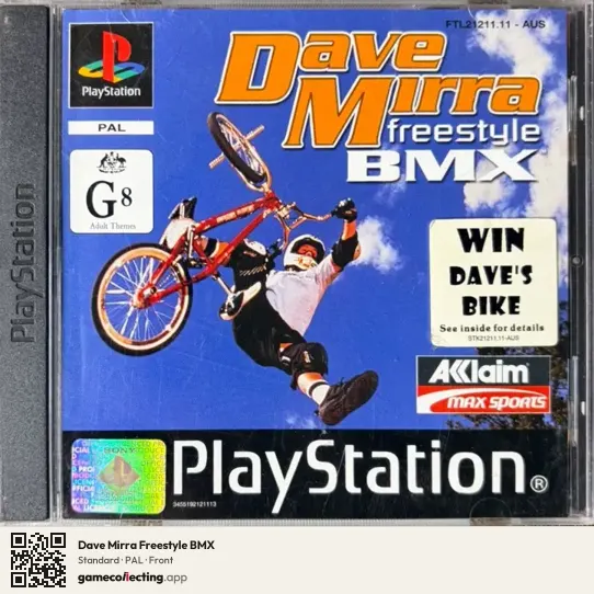 Dave Mirra Freestyle BMX PlayStation, PAL box front