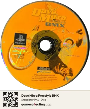 Dave Mirra Freestyle BMX PlayStation, PAL disc