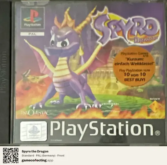Spyro the Dragon PlayStation, Germany box front