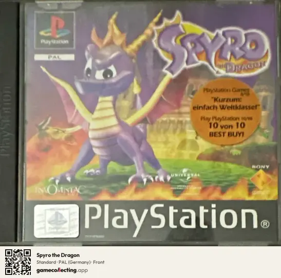Spyro the Dragon PlayStation, Germany box front