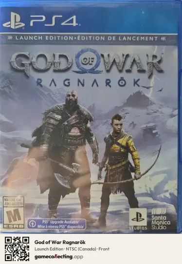 God of War Ragnarök PlayStation 4, Canada box front