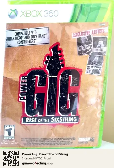 Power Gig: Rise of the SixString Xbox 360, NTSC box front