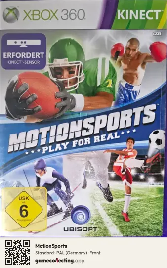 MotionSports Xbox 360, Germany box front