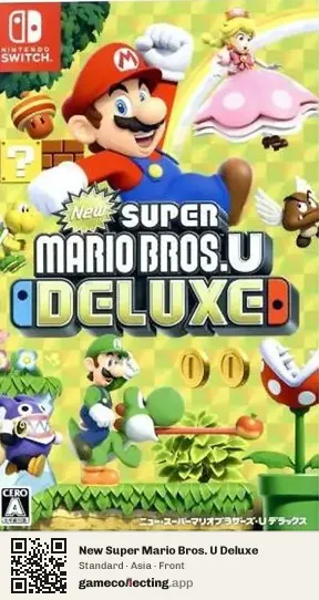 New Super Mario Bros. U Deluxe Nintendo Switch, Asia box front