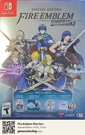 Fire Emblem Warriors Nintendo Switch, NTSC box front