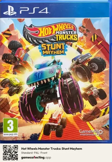 Hot Wheels Monster Trucks: Stunt Mayhem PlayStation 4, PAL box front