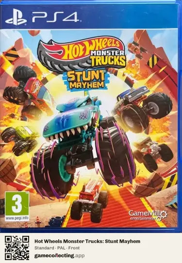 Hot Wheels Monster Trucks: Stunt Mayhem PlayStation 4, PAL box front