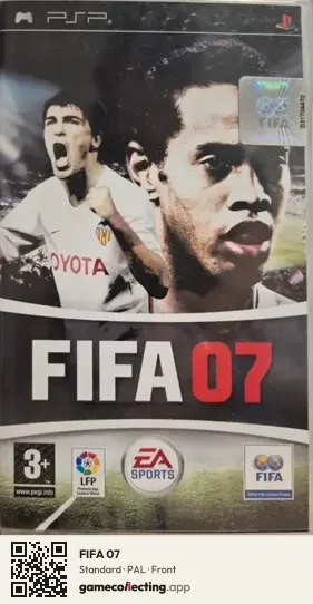 FIFA 07 PlayStation Portable, PAL box front