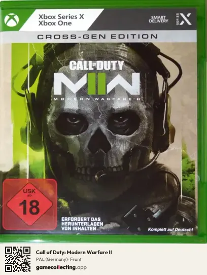 Call of Duty: Modern Warfare II Xbox Series X, Germany box front