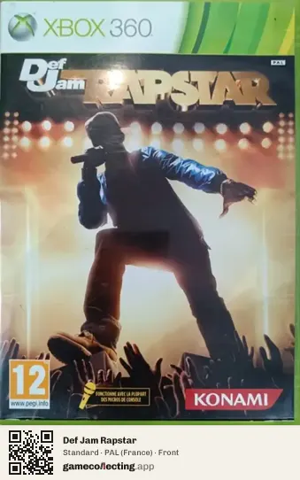 Def Jam Rapstar Xbox 360, France box front