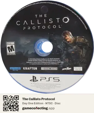 The Callisto Protocol PlayStation 5, NTSC disc
