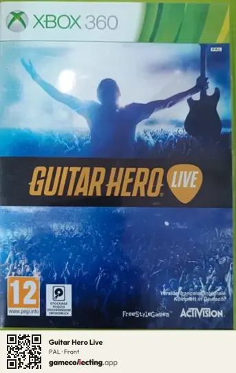 Guitar Hero Live Xbox 360, PAL box front