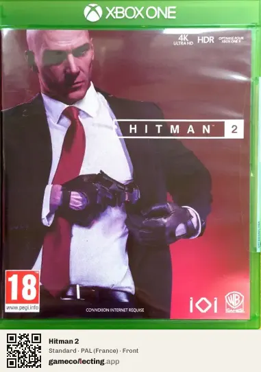 Hitman 2 Xbox One, France box front
