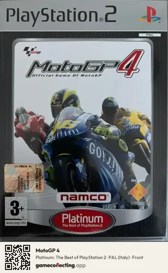 MotoGP 4 PlayStation 2, Italy box front