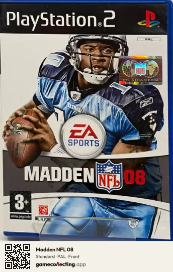Madden NFL 08 PlayStation 2, PAL box front