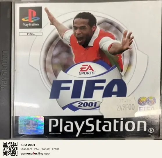 FIFA 2001 PlayStation, France box front