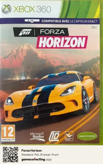 Forza Horizon Xbox 360, France box front