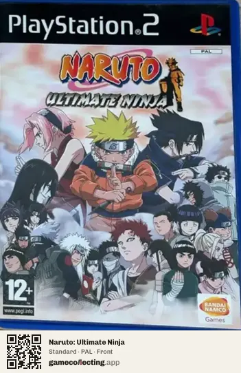 Naruto: Ultimate Ninja PlayStation 2, PAL box front