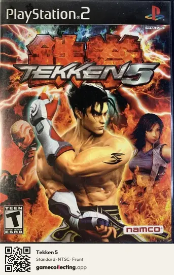 Tekken 5 PlayStation 2, NTSC box front