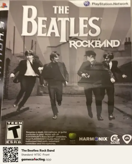 The Beatles: Rock Band PlayStation 3, NTSC box front