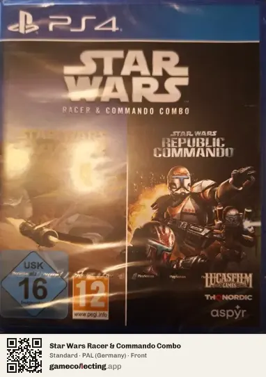 Star Wars Racer & Commando Combo PlayStation 4, Germany box front