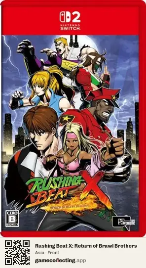 Rushing Beat X: Return of Brawl Brothers Nintendo Switch 2, Asia box front