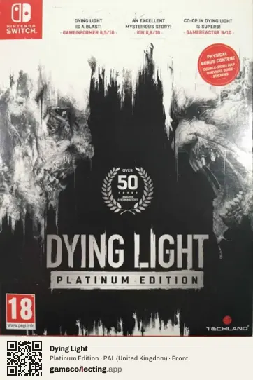 Dying Light Nintendo Switch, United Kingdom box front