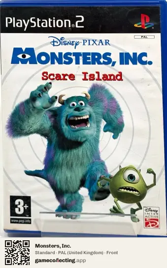 Monsters, Inc. PlayStation 2, United Kingdom box front