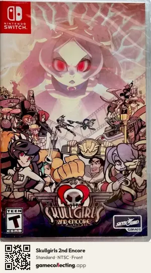 Skullgirls 2nd Encore Nintendo Switch, NTSC box front