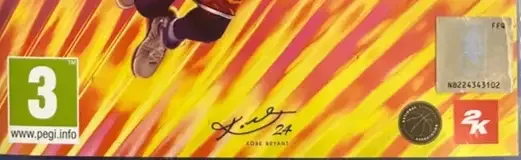NBA 2K24, the PEGI square on its front