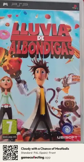 Cloudy with a Chance of Meatballs PlayStation Portable, Spain box front