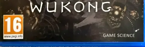 Black Myth: Wukong, the PEGI square on its front