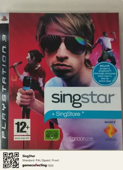 SingStar PlayStation 3, Spain box front