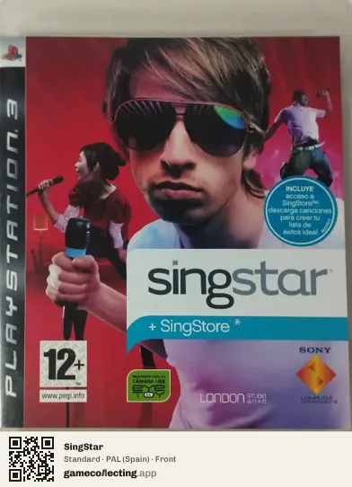 SingStar PlayStation 3, Spain box front