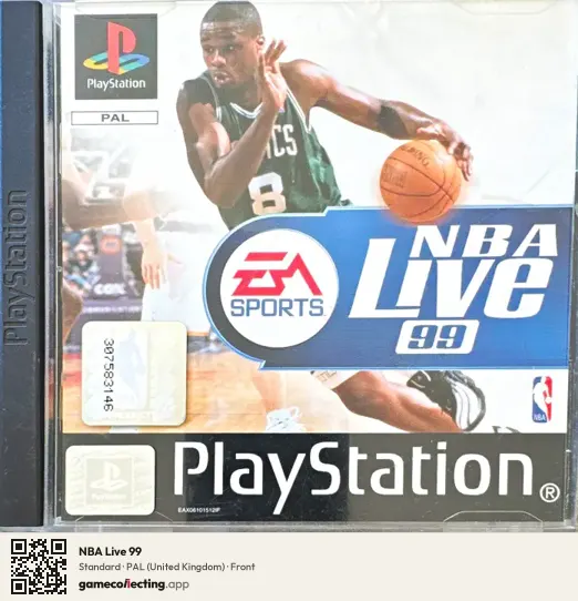 NBA Live 99 PlayStation, United Kingdom box front