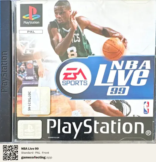 NBA Live 99 PlayStation, PAL box front