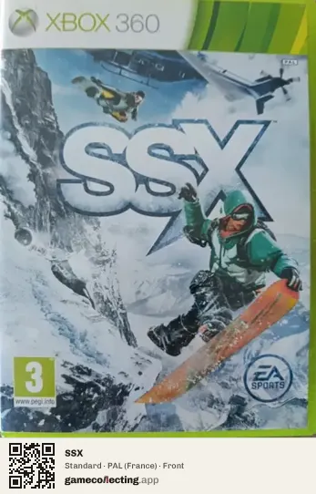SSX Xbox 360, France box front