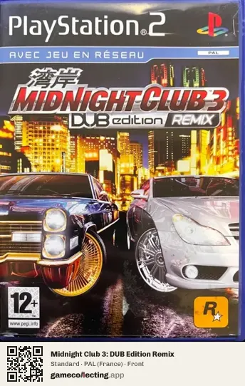 Midnight Club 3: DUB Edition Remix PlayStation 2, France box front
