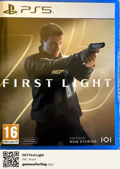 007 First Light PlayStation 5, PAL box front