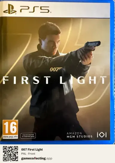 007 First Light PlayStation 5, PAL box front