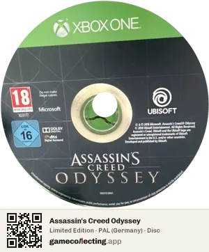 Assassin's Creed Odyssey Xbox One, PAL disc