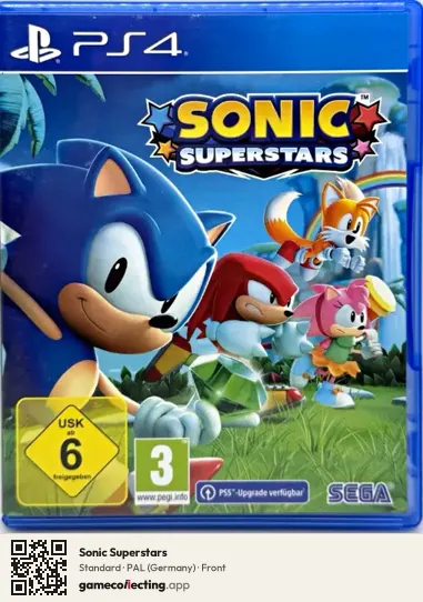 Sonic Superstars PlayStation 4, Germany box front